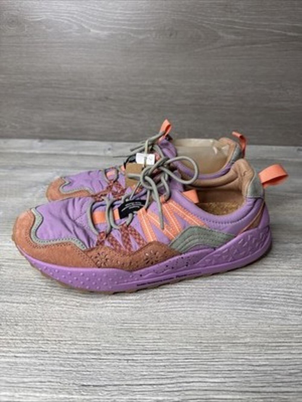 Flower Mountain Women's Sz 9.5 Washi Sneakers Purple Orange FM90029